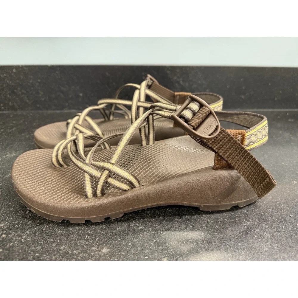 Chaco ZX/2 Classic Sandals Womens 10 Vibram Unaweep Toe Loop Marigold Brown